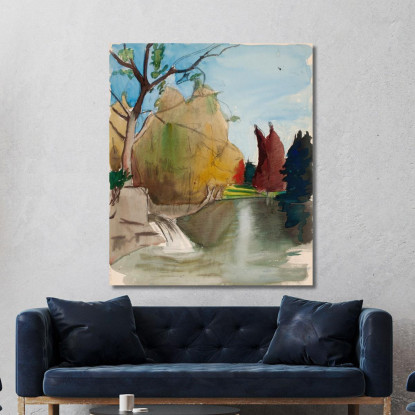 Paesaggio 2 Magnus Enckell mek37 quadro stampato su tela
