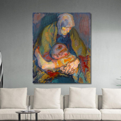 Pietà Magnus Enckell mek49 quadro stampato su tela