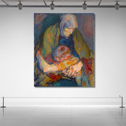 Pietà Magnus Enckell mek49 quadro stampato su tela