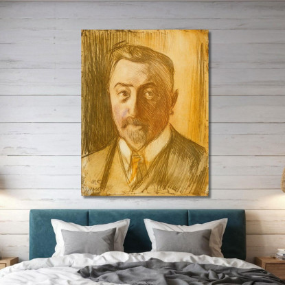 Ritratto Del Ciambellano Hjalmar Linder Magnus Enckell mek50 quadro stampato su tela