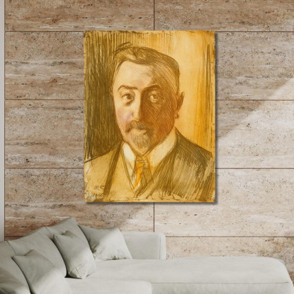 Ritratto Del Ciambellano Hjalmar Linder Magnus Enckell mek50 quadro stampato su tela