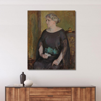 Ritratto Della Signora Lydia Keirkner Magnus Enckell mek54 quadro stampato su tela