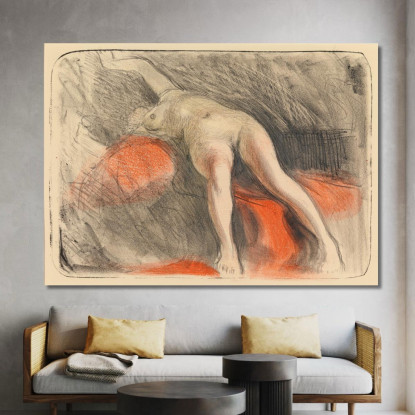 Nudo Sdraiato Magnus Enckell mek61 quadro stampato su tela