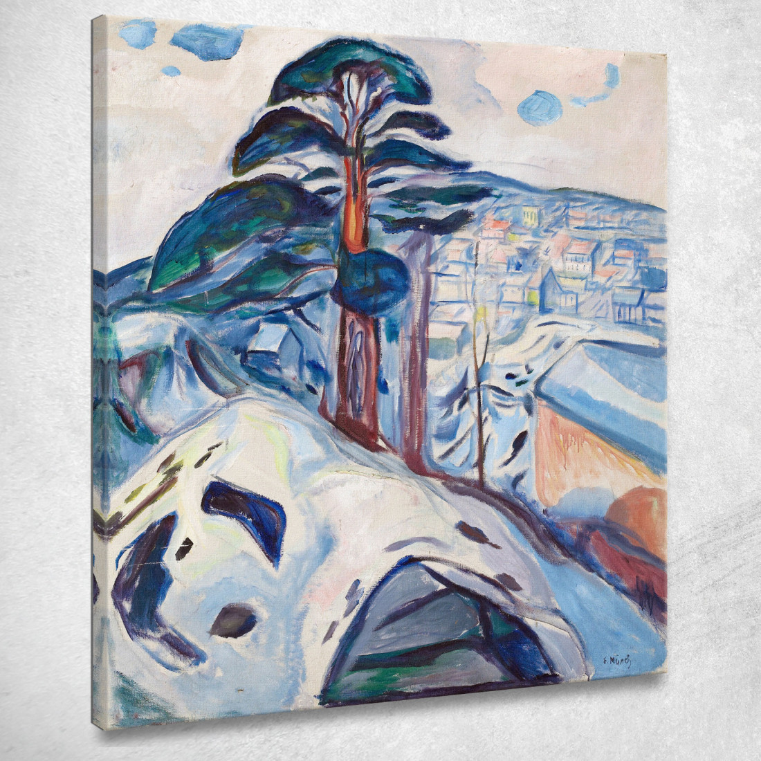 Inverno A Kragerø Edvard Munch em394 quadro stampato su tela Inverno A Kragerø Edvard Munch em394 quadro stampato su tela