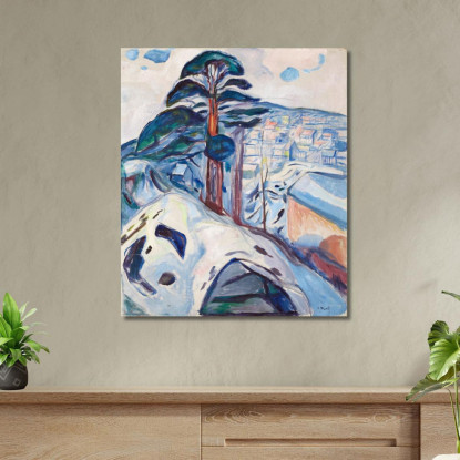 Inverno A Kragerø Edvard Munch em394 quadro stampato su tela