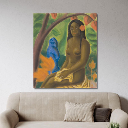 Ragazza Di Tahiti Mikuláš Galanda mgl34 quadro stampato su tela