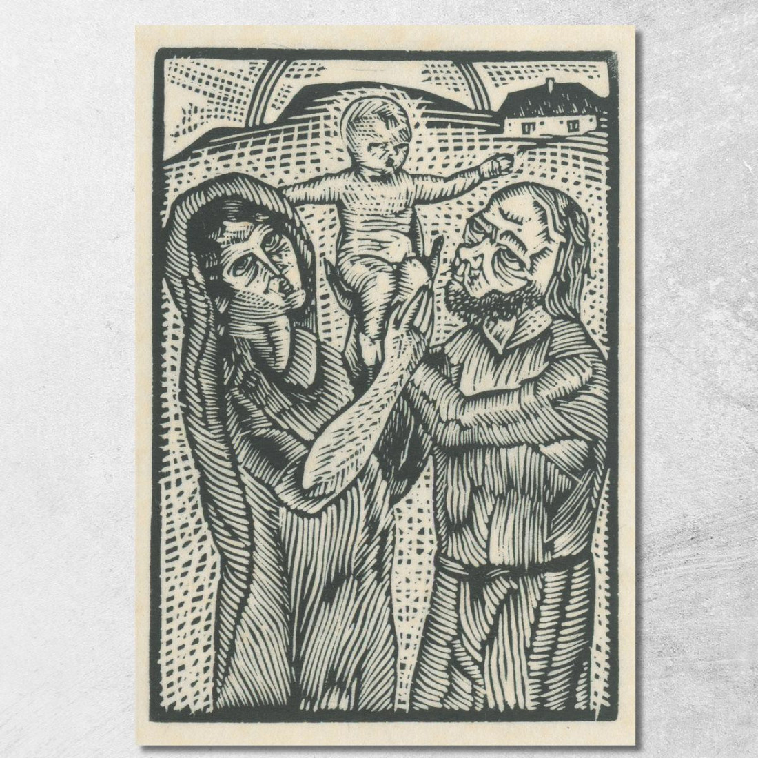 Sacra Famiglia Mikuláš Galanda mgl45 quadro stampato su tela Sacra Famiglia Mikuláš Galanda mgl45 quadro stampato su tela