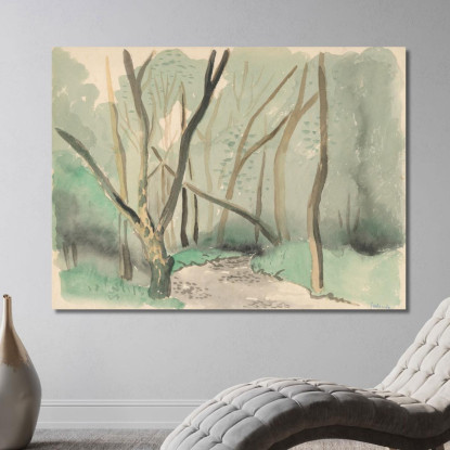 Paesaggio Del Parco Autunnale Mikuláš Galanda mgl53 quadro stampato su tela