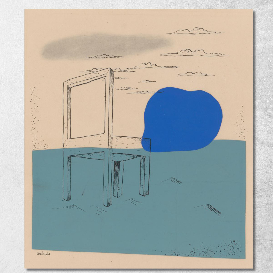 Paesaggio Con Una Sedia Mikuláš Galanda mgl54 quadro stampato su tela Paesaggio Con Una Sedia Mikuláš Galanda mgl54 quadro stampato su tela