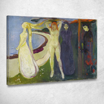 Donna. Sfinge Edvard Munch em405 quadro stampato su tela