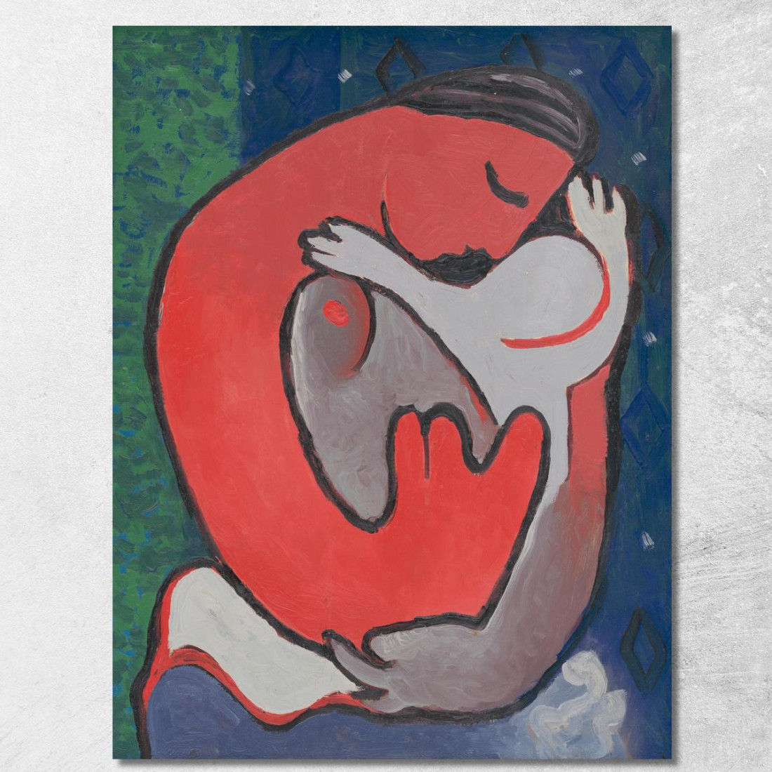 Abbraccio Della Mamma Mikuláš Galanda mgl80 quadro stampato su tela Abbraccio Della Mamma Mikuláš Galanda mgl80 quadro stampato su tela