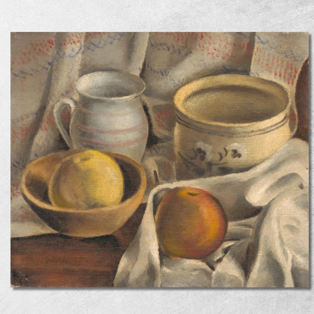 Natura Morta Con Vasi Di Ceramica E Mele Mikuláš Galanda mgl109 quadro stampato su tela Natura Morta Con Vasi Di Ceramica E Mele Mikuláš Galanda mgl109 quadro stampato su tela