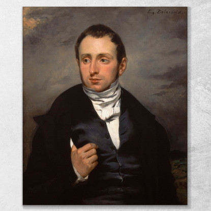 Un Ritratto Del Dott. François-Marie Desmaisons Eugène Delacroix edx4 quadro stampato su tela