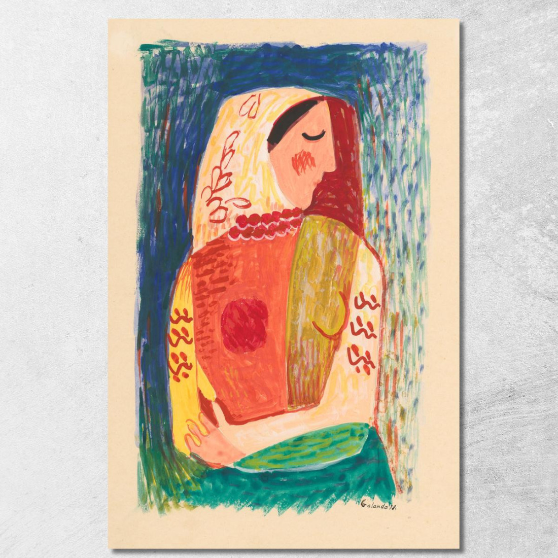 Donna Mikuláš Galanda mgl146 quadro stampato su tela Donna Mikuláš Galanda mgl146 quadro stampato su tela