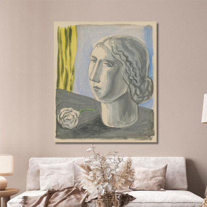 Testa Di Donna Mikuláš Galanda mgl147 quadro stampato su tela