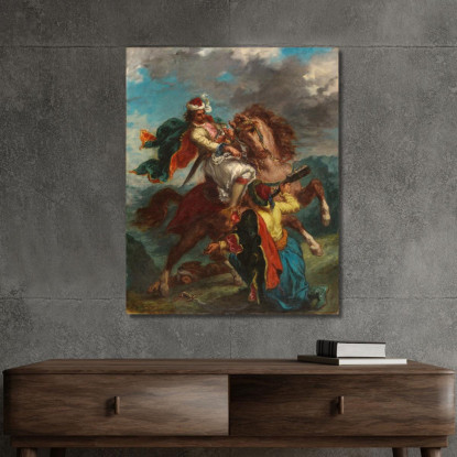 Un Turco Si Arrende A Un Cavaliere Greco Eugène Delacroix edx6 quadro stampato su tela