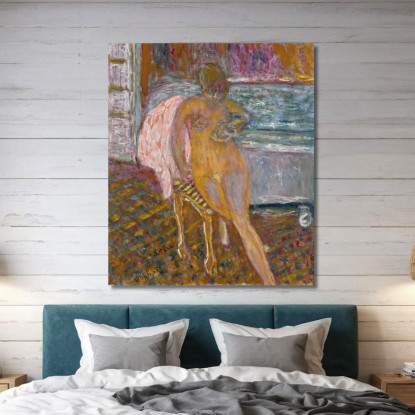 Donna Alla Sua Toilette Pierre Bonnard pbn13 quadro stampato su tela
