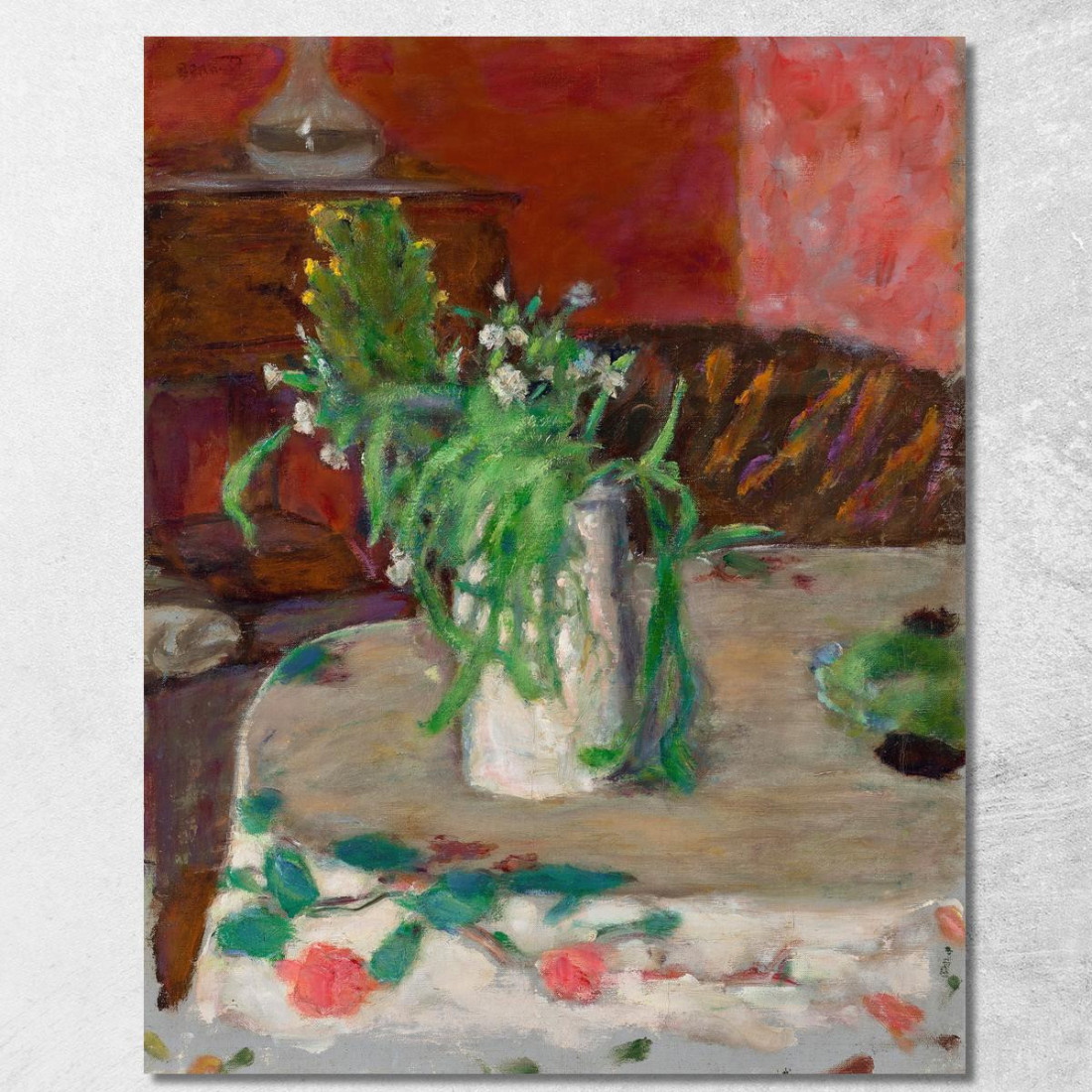 Fiori E Caraffa Pierre Bonnard pbn14 quadro stampato su tela Fiori E Caraffa Pierre Bonnard pbn14 quadro stampato su tela