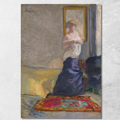 Spogliarsi Della Giovane Donna Pierre Bonnard pbn18 quadro stampato su tela