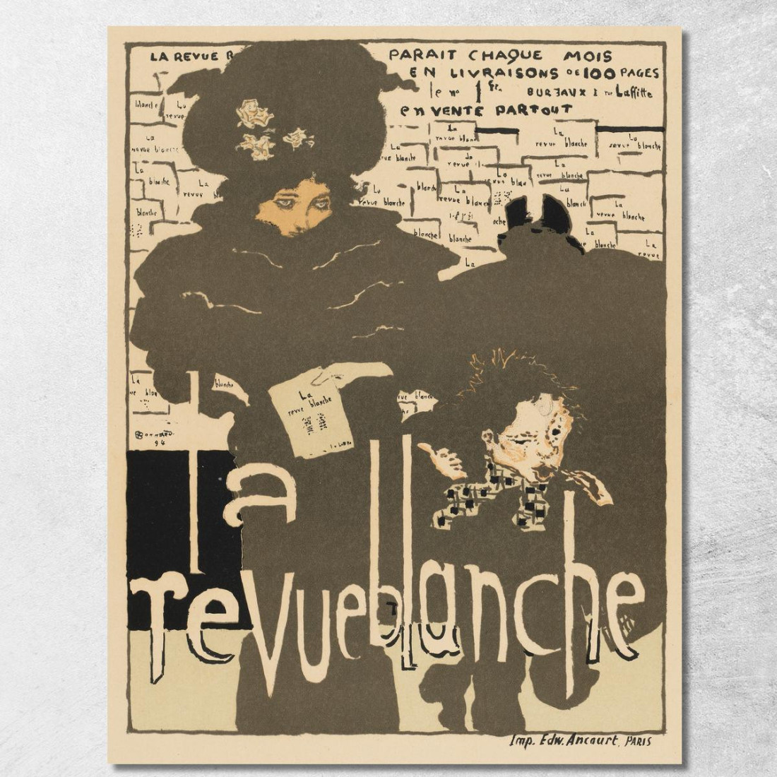 La Rassegna Bianca Pierre Bonnard pbn25 quadro stampato su tela La Rassegna Bianca Pierre Bonnard pbn25 quadro stampato su tela