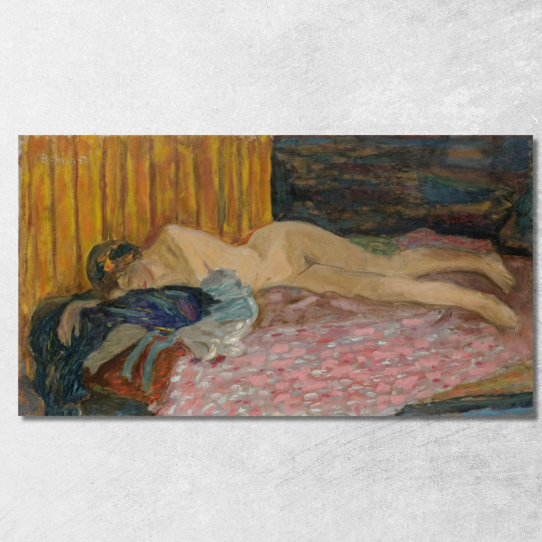 Il Divano Rosa Pierre Bonnard pbn28 quadro stampato su tela Il Divano Rosa Pierre Bonnard pbn28 quadro stampato su tela
