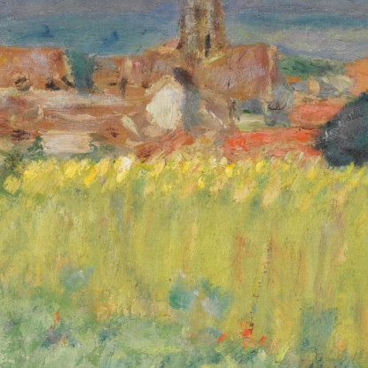 Il Campo Di Grano Davanti Alla Chiesa Pierre Bonnard pbn29 quadro stampato su tela