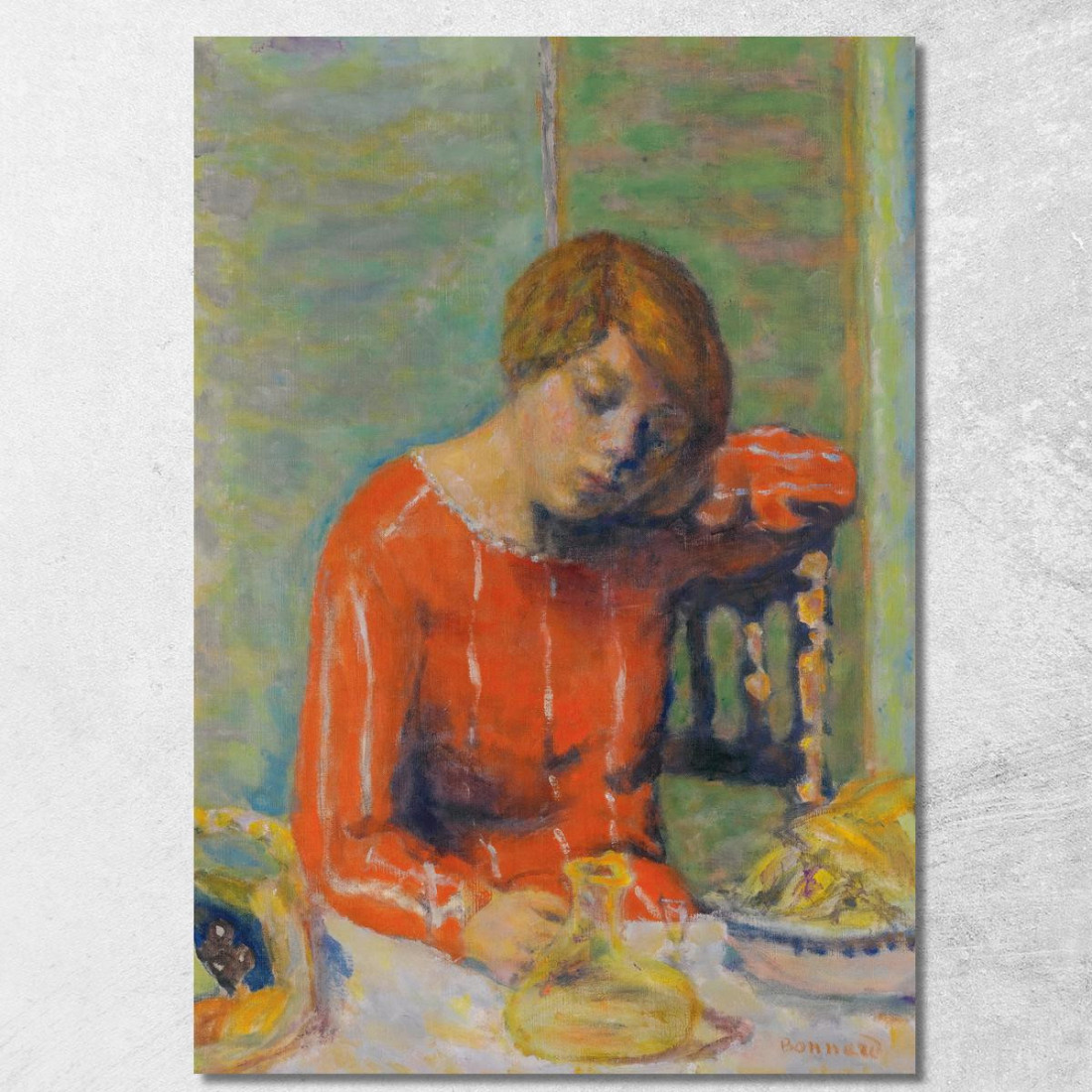 Il Corpetto A Righe Pierre Bonnard pbn30 quadro stampato su tela