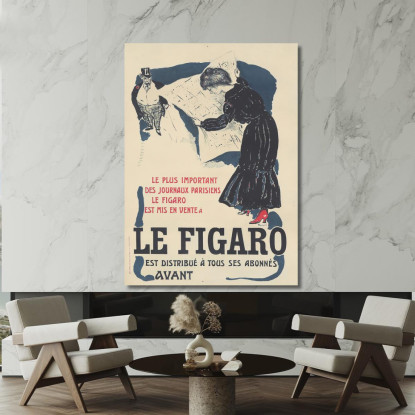 Le Figaro Pierre Bonnard pbn34 quadro stampato su tela