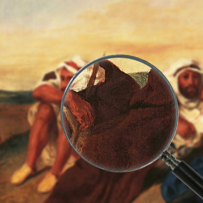 Arabi Di Orano Eugène Delacroix edx13 quadro stampato su tela