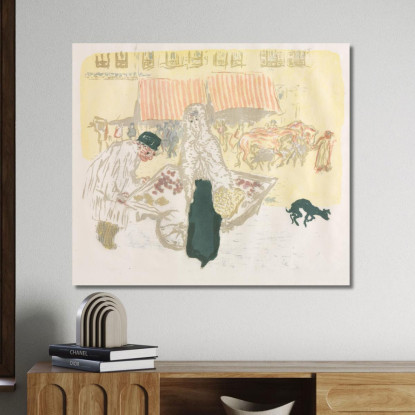 Alcuni Aspetti Della Vita Pariginail Carretto Pierre Bonnard pbn67 quadro stampato su tela