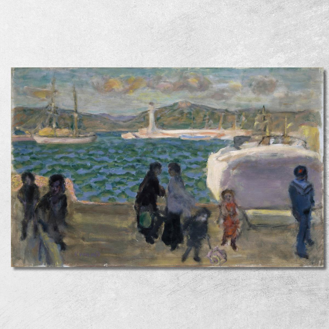 Il Golfo Nebbioso Ciel De Mistral Pierre Bonnard pbn71 quadro stampato su tela Il Golfo Nebbioso Ciel De Mistral Pierre Bonnard pbn71 quadro stampato su tela