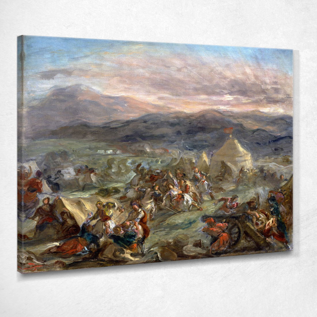 Botzaris Sorprende L'Accampamento Turco E Cade Ferito A Morte Eugène Delacroix edx16 quadro stampato su tela Botzaris Sorprende L'Accampamento Turco E Cade Ferito A Morte Eugène Delacroix edx16 quadro stampato su tela