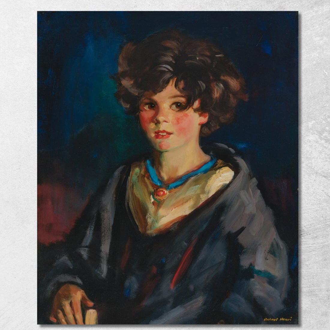 Annie Prega Robert Henri rhn1 quadro stampato su tela Annie Prega Robert Henri rhn1 quadro stampato su tela