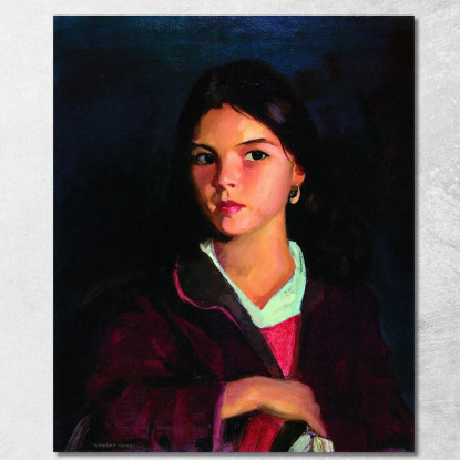 Bernadita Robert Henri rhn2 quadro stampato su tela