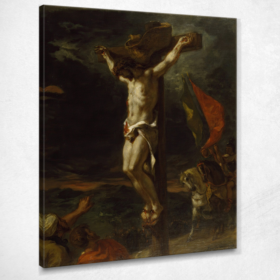 Cristo Sulla Croce Eugène Delacroix edx19 quadro stampato su tela Cristo Sulla Croce Eugène Delacroix edx19 quadro stampato su tela