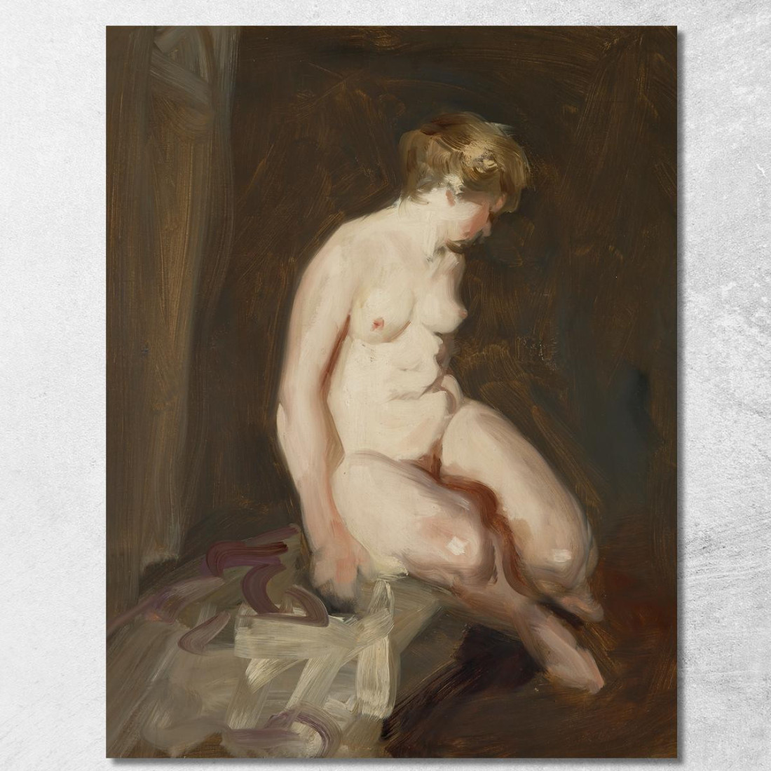 Nudo Robert Henri rhn50 quadro stampato su tela Nudo Robert Henri rhn50 quadro stampato su tela