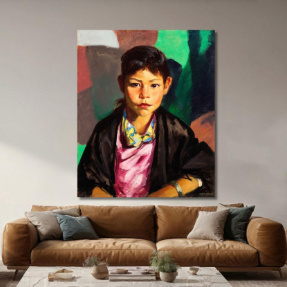 Pepita Robert Henri rhn54 quadro stampato su tela