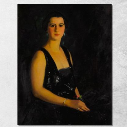 Ritratto Della Signora Arthur Bond Cecil 2 Robert Henri rhn56 quadro stampato su tela