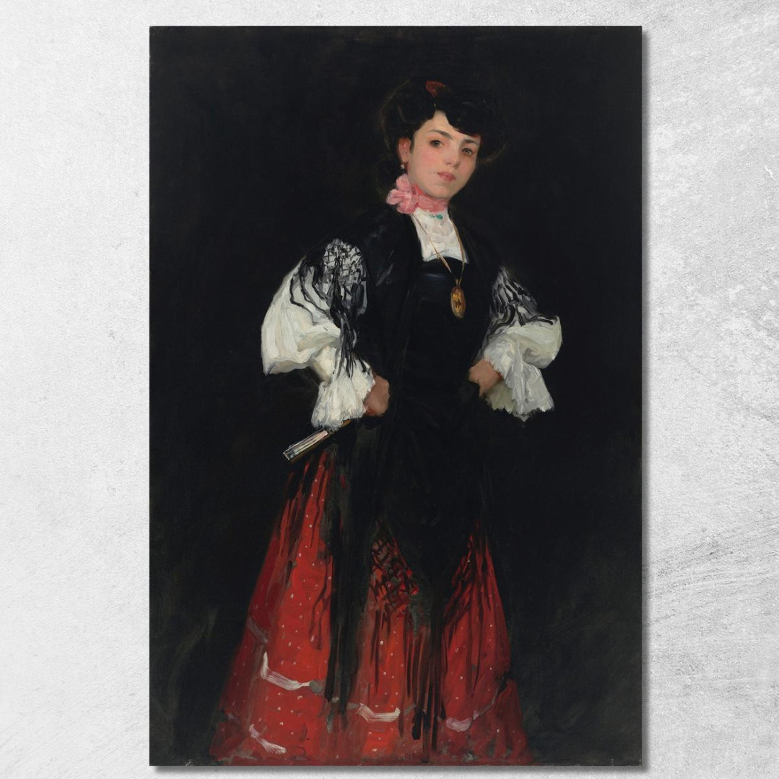 Ragazza Spagnola Di Madrid Una Chula Robert Henri rhn62 quadro stampato su tela Ragazza Spagnola Di Madrid Una Chula Robert Henri rhn62 quadro stampato su tela