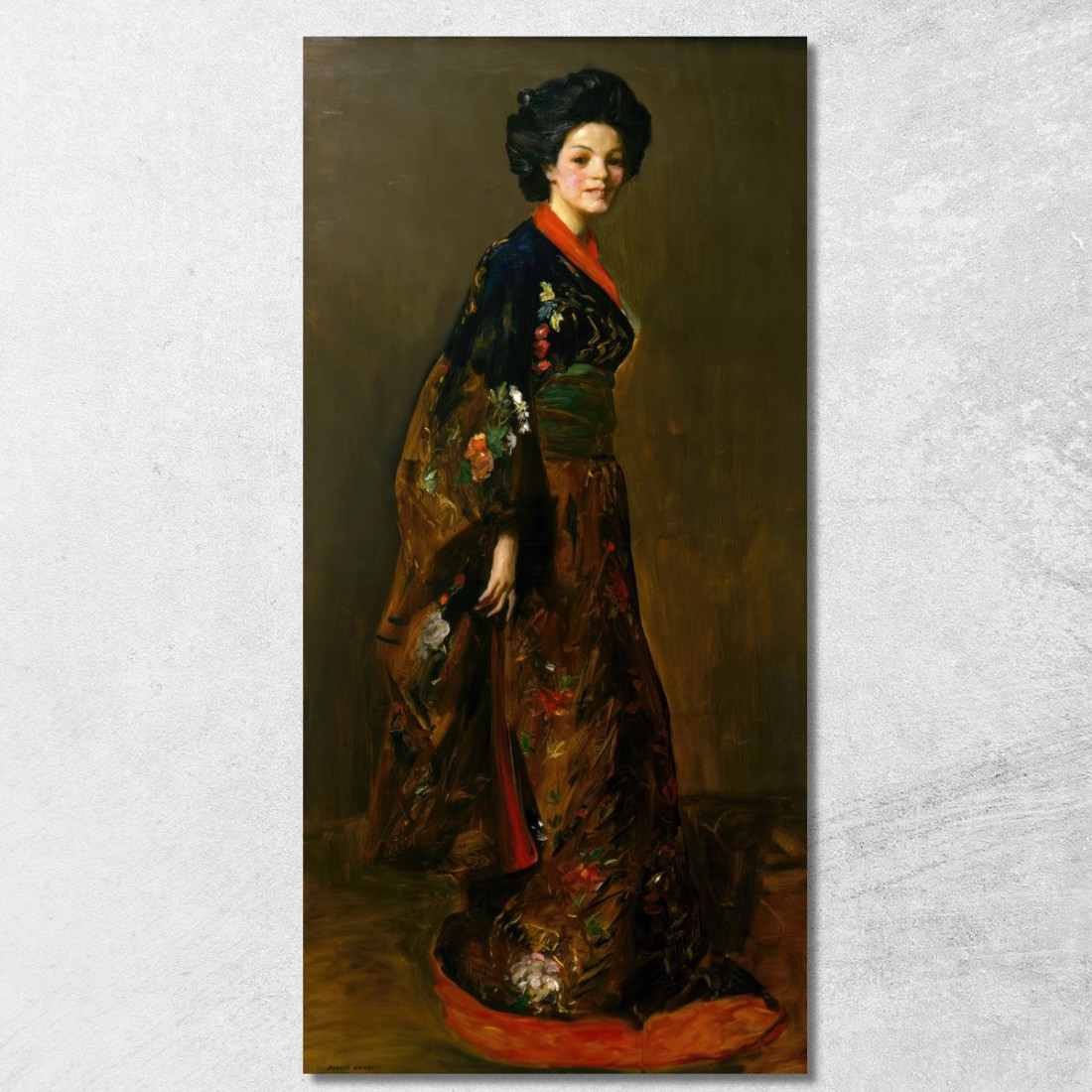Il Kimono Blu Robert Henri rhn68 quadro stampato su tela Il Kimono Blu Robert Henri rhn68 quadro stampato su tela