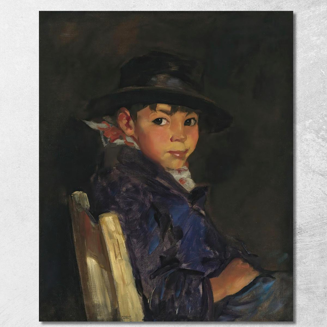 Giovane Sportivo Francisco Robert Henri rhn75 quadro stampato su tela Giovane Sportivo Francisco Robert Henri rhn75 quadro stampato su tela