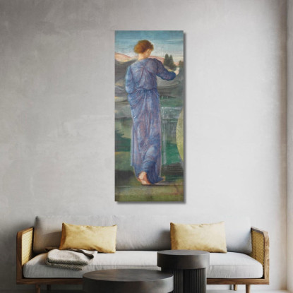 Una Figura Femminile In Un Paesaggio Sir Edward Coley Burne-Jones ecb1 quadro stampato su tela