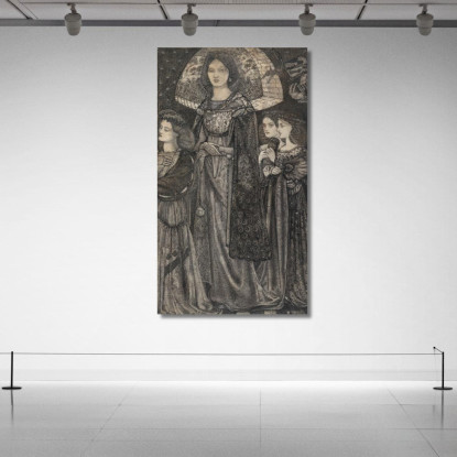 Alice La Bella Pellegrina Sir Edward Coley Burne-Jones ecb4 quadro stampato su tela