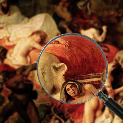 Morte Di Sardanapalo Eugène Delacroix edx27 quadro stampato su tela