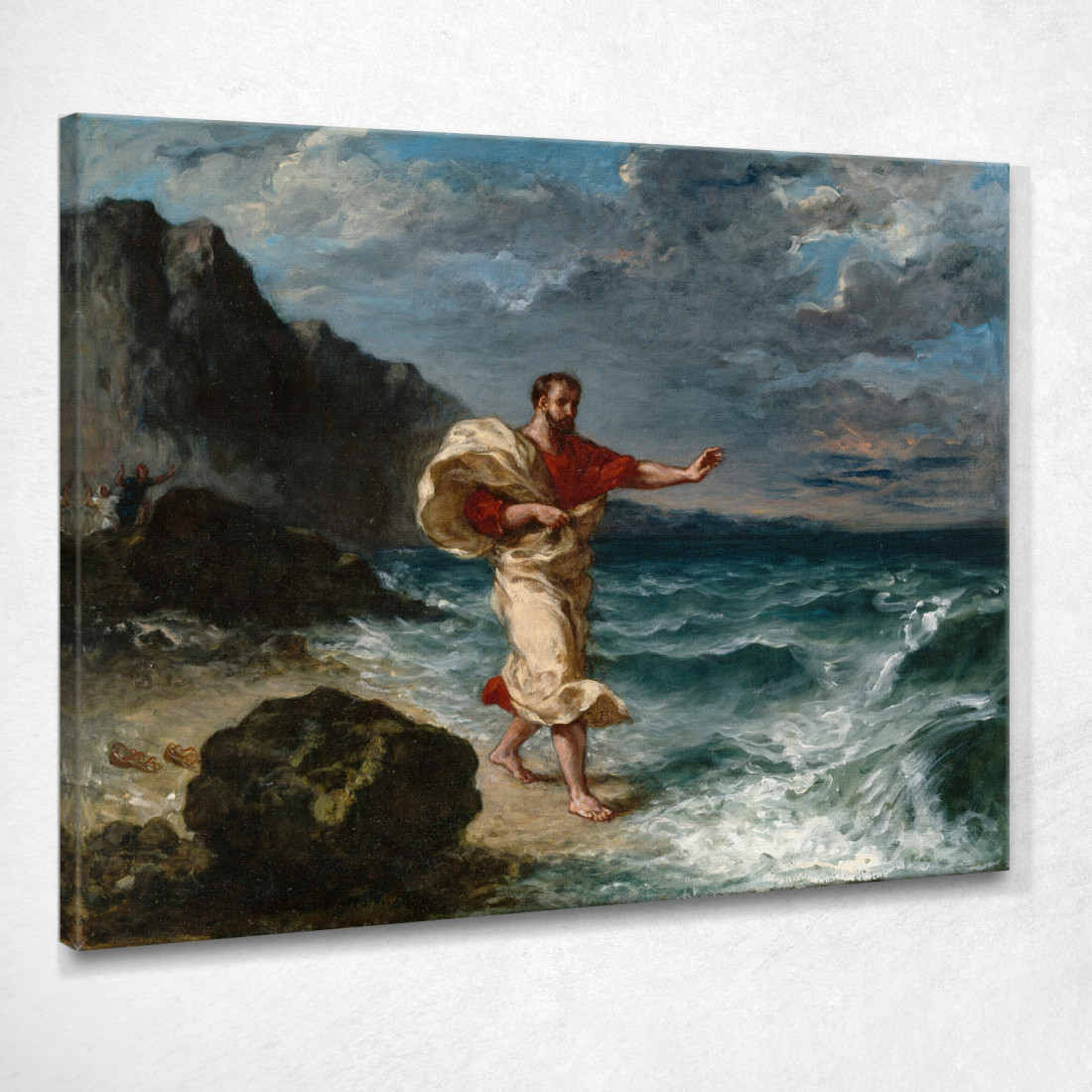 Demostene In Riva Al Mare Eugène Delacroix edx28 quadro stampato su tela Demostene In Riva Al Mare Eugène Delacroix edx28 quadro stampato su tela