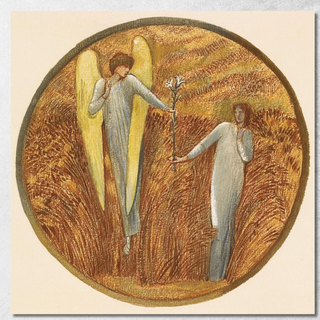 Fiore Di Dio Sir Edward Coley Burne-Jones ecb18 quadro stampato su tela Fiore Di Dio Sir Edward Coley Burne-Jones ecb18 quadro stampato su tela