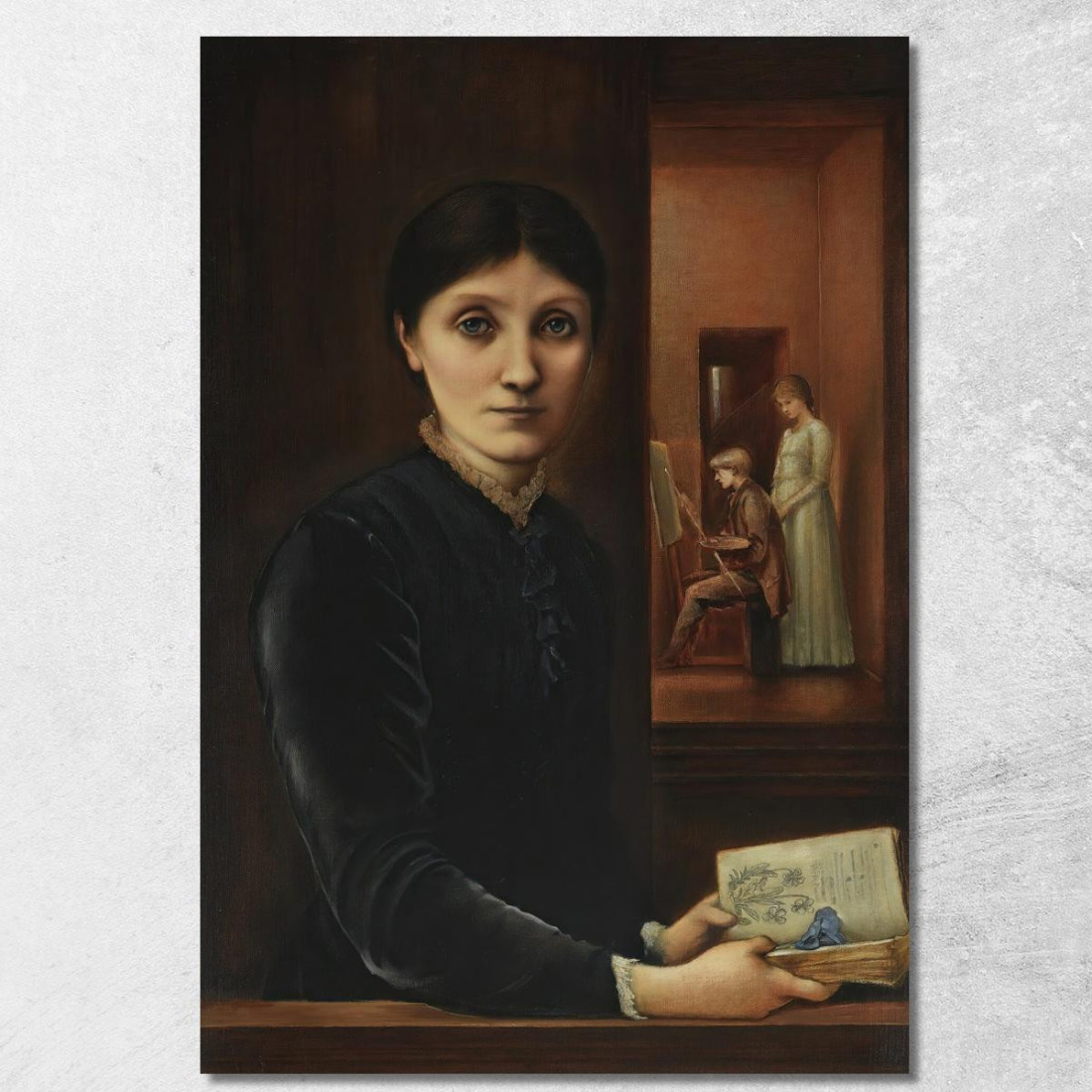 Ritratto Di Georgiana Burne-Jones Sir Edward Coley Burne-Jones ecb49 quadro stampato su tela Ritratto Di Georgiana Burne-Jones Sir Edward Coley Burne-Jones ecb49 quadro stampato su tela