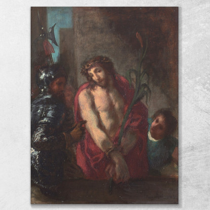 Ecce Homo Eugène Delacroix edx32 quadro stampato su tela