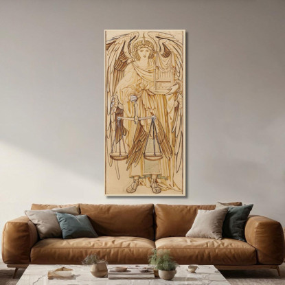 Gli Angeli Dei Troni Della Gerarchia Sir Edward Coley Burne-Jones ecb71 quadro stampato su tela