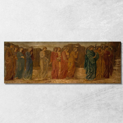 Il Re E Gli Altri Dolenti Abbandonano Psiche Al Mostro Sir Edward Coley Burne-Jones ecb86 quadro stampato su tela